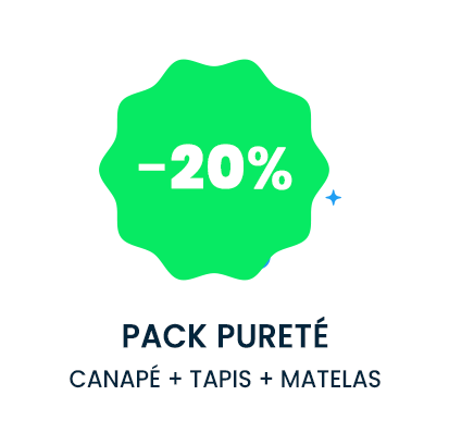pack pureté canapé + tapis + matelas
